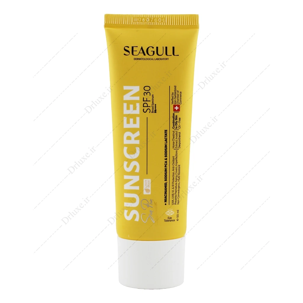 کرم ضد آفتاب SPF30 رنگی فاقد چربی سی گل 40 میلی‌لیتر